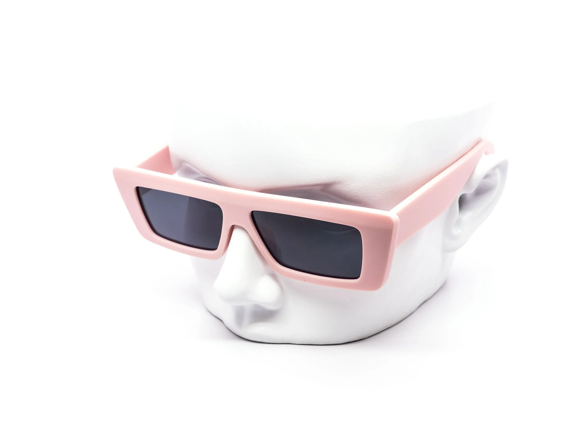 12 Pack: Flat-top Simple Walter Chunky Matte Pastel Wholesale Sunglasses