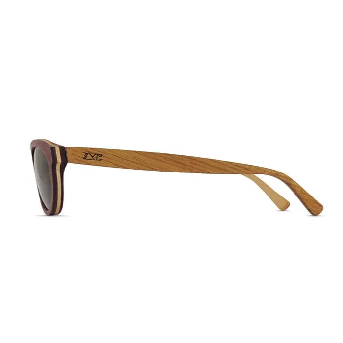 Adam Purple Heart & Oak Sunglasses