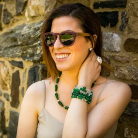 Adam Purple Heart & Oak Sunglasses