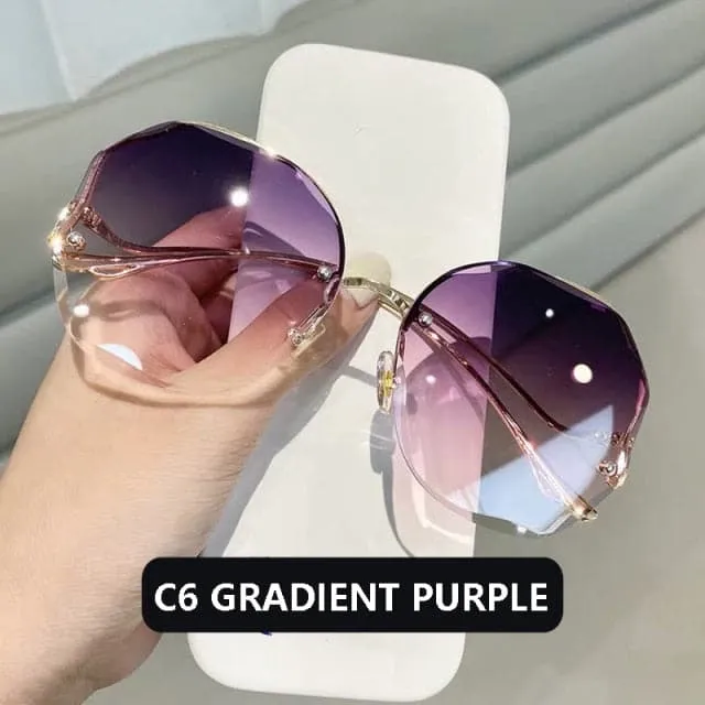 ANS Design Women's Elegant Fine Fashion Ocean Water Cut Luxury Style Sunglasses