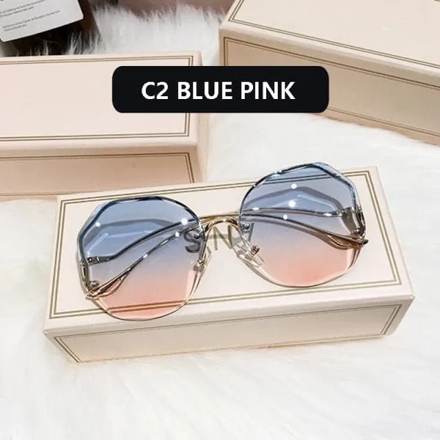 ANS Design Women's Elegant Fine Fashion Ocean Water Cut Luxury Style Sunglasses