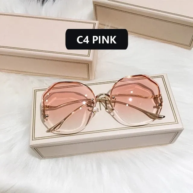 ANS Design Women's Elegant Fine Fashion Ocean Water Cut Luxury Style Sunglasses