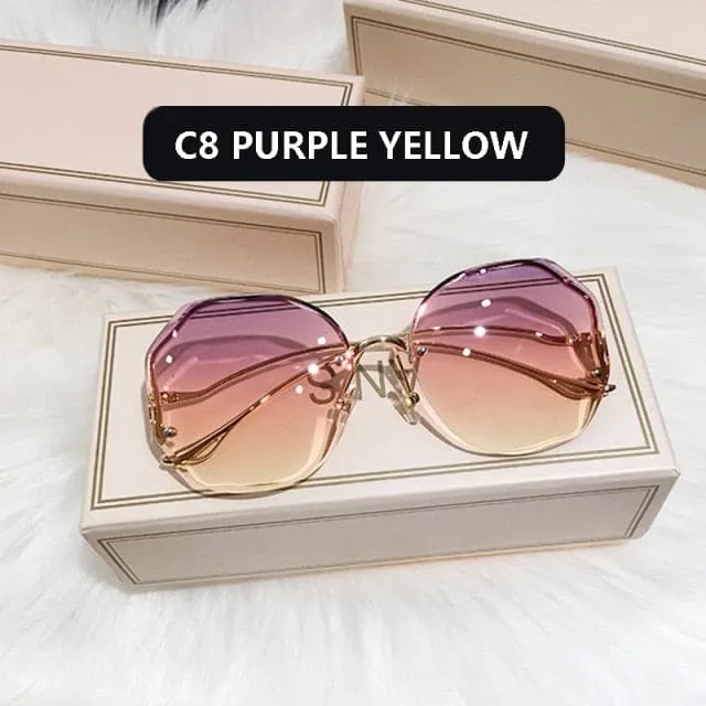 ANS Design Women's Elegant Fine Fashion Ocean Water Cut Luxury Style Sunglasses