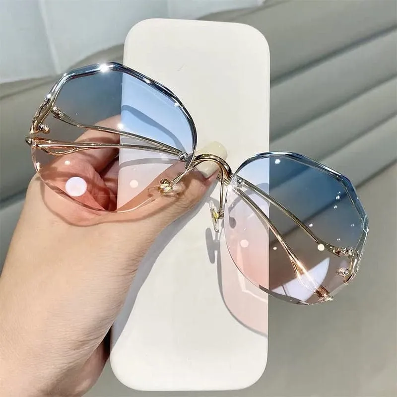 ANS Design Women's Elegant Fine Fashion Ocean Water Cut Luxury Style Sunglasses