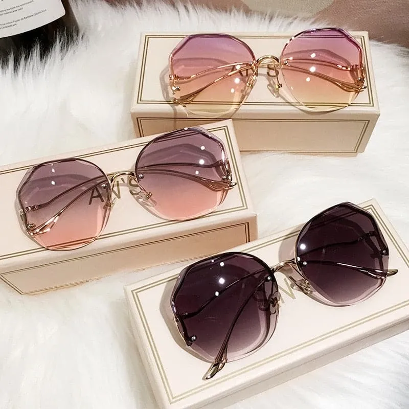 ANS Design Women's Elegant Fine Fashion Ocean Water Cut Luxury Style Sunglasses
