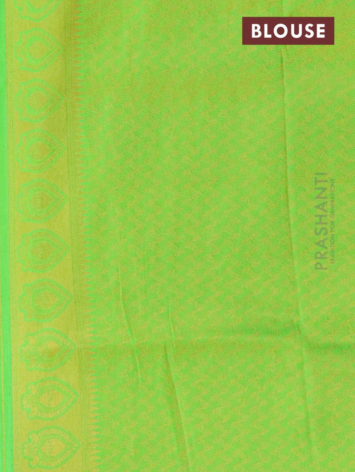 Banarasi semi silk saree light blue and light green with allover zari weaves and zari woven border