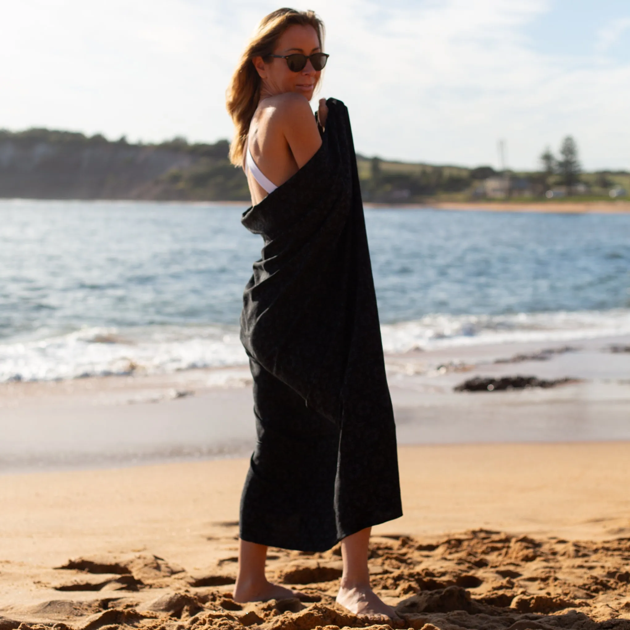Black Cotton Sarong