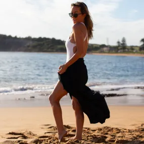 Black Cotton Sarong
