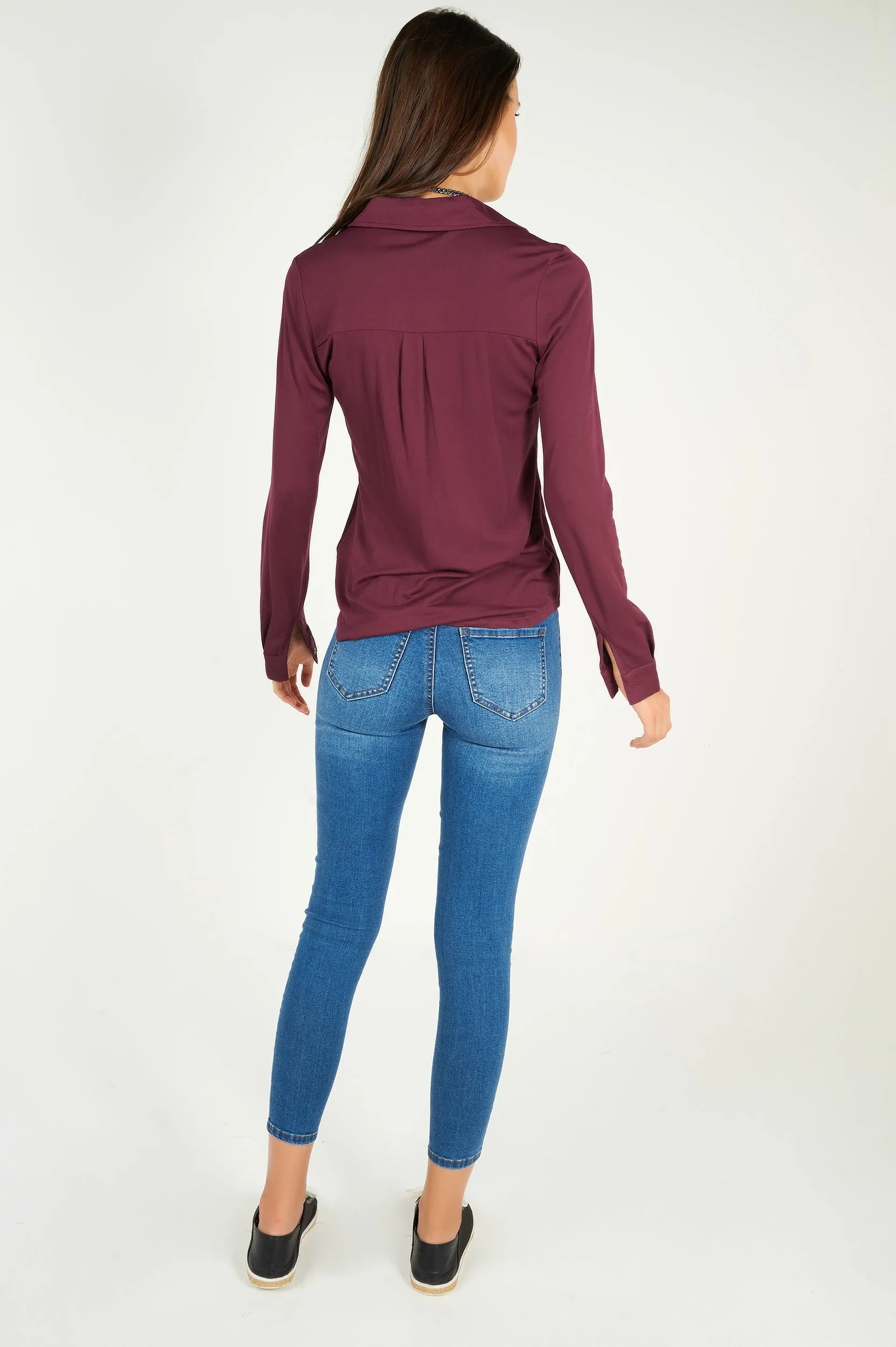 Blouse à manches longues - LOUANNE-W2 - (E-A15) - VENTE FINALE
