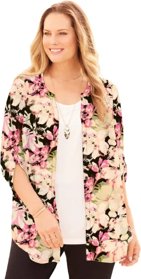 Catherines Women's Plus Size Breezeway Georgette Blouse