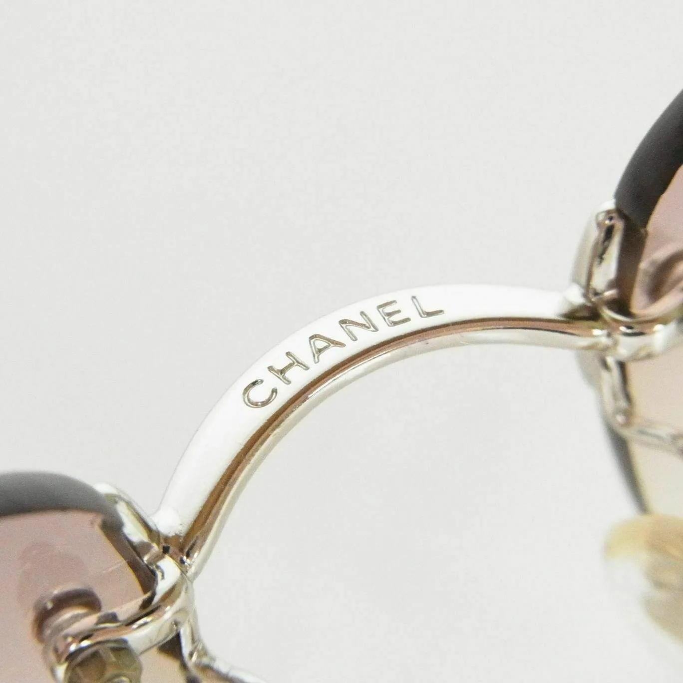 Chanel Rimless Gradient Pink CC Detail Sunglasses