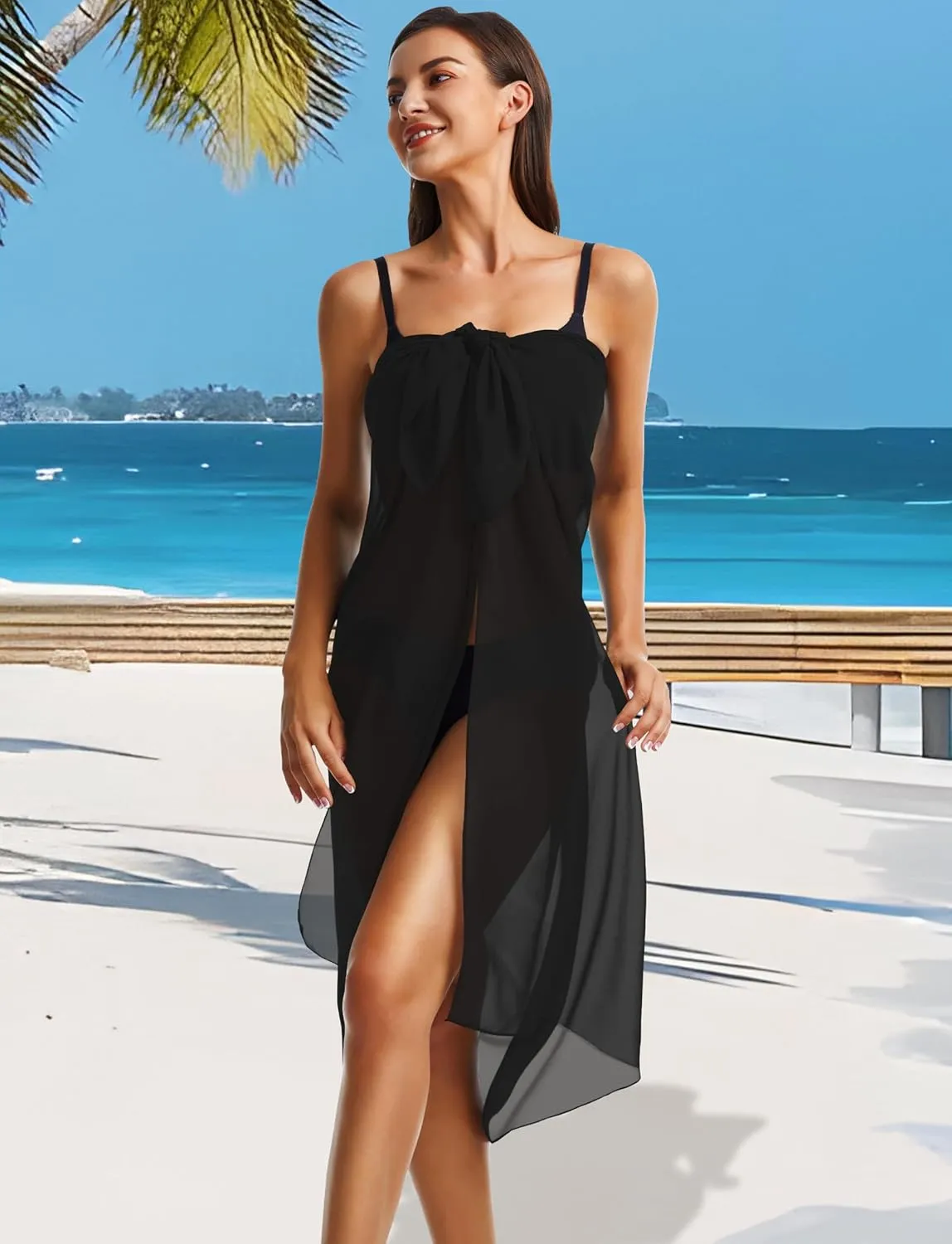 CHICGAL Sarong Wraps Swimsuit Coverup for Women Bathing Suit Cover Up Summer Bikini Beach Swimwear