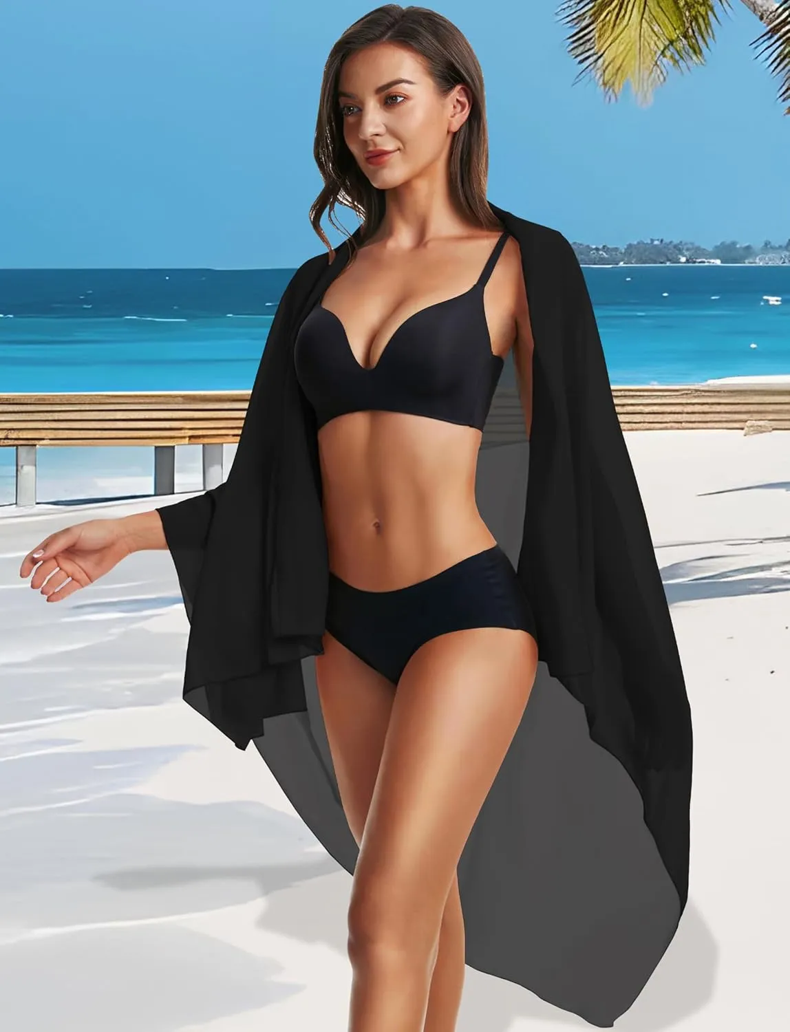 CHICGAL Sarong Wraps Swimsuit Coverup for Women Bathing Suit Cover Up Summer Bikini Beach Swimwear