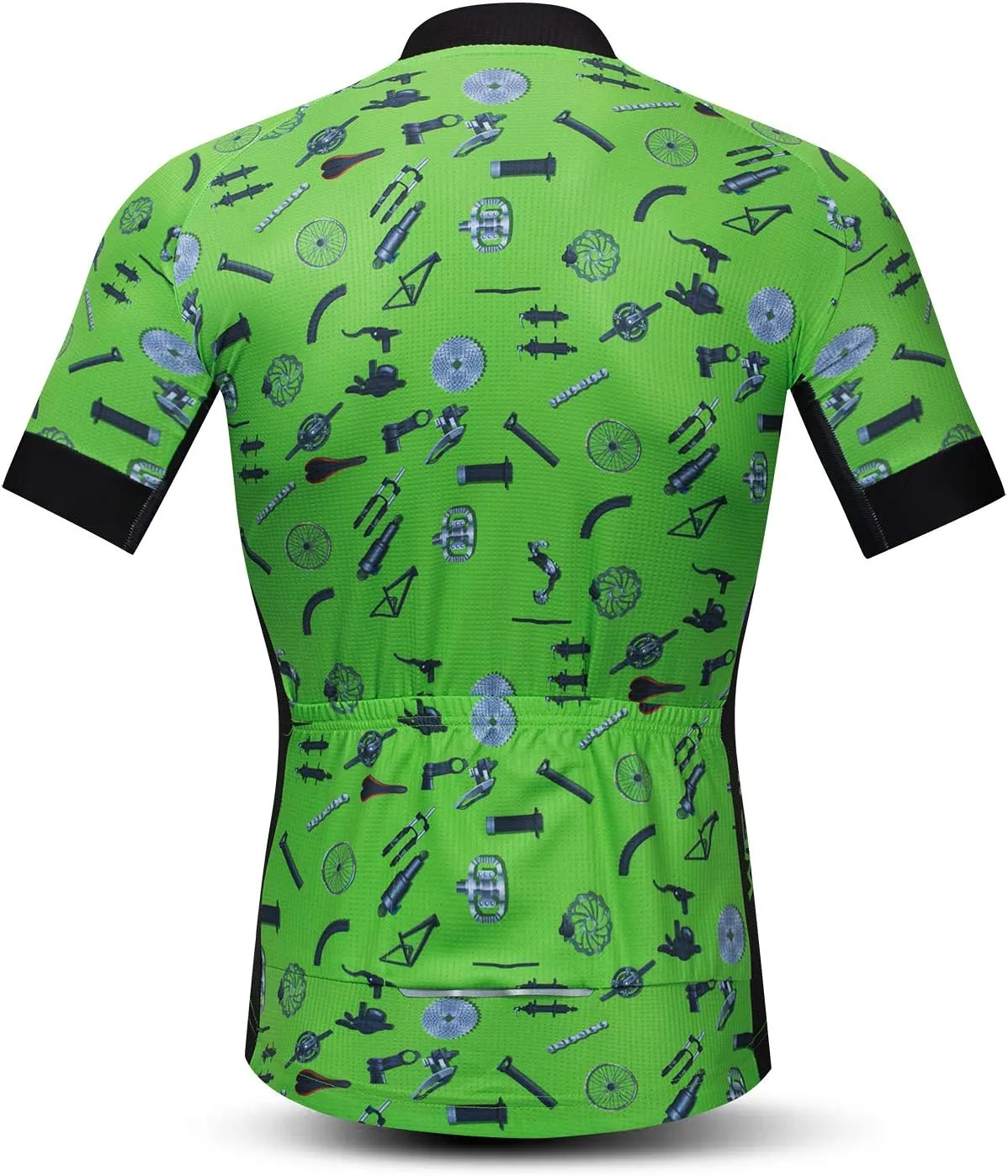 Cycling Jersey Men Short Sleeve Bike Shirt Breathable Bicycle Jacket Pockets