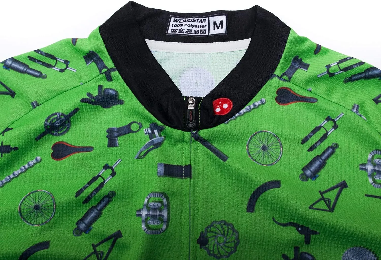 Cycling Jersey Men Short Sleeve Bike Shirt Breathable Bicycle Jacket Pockets