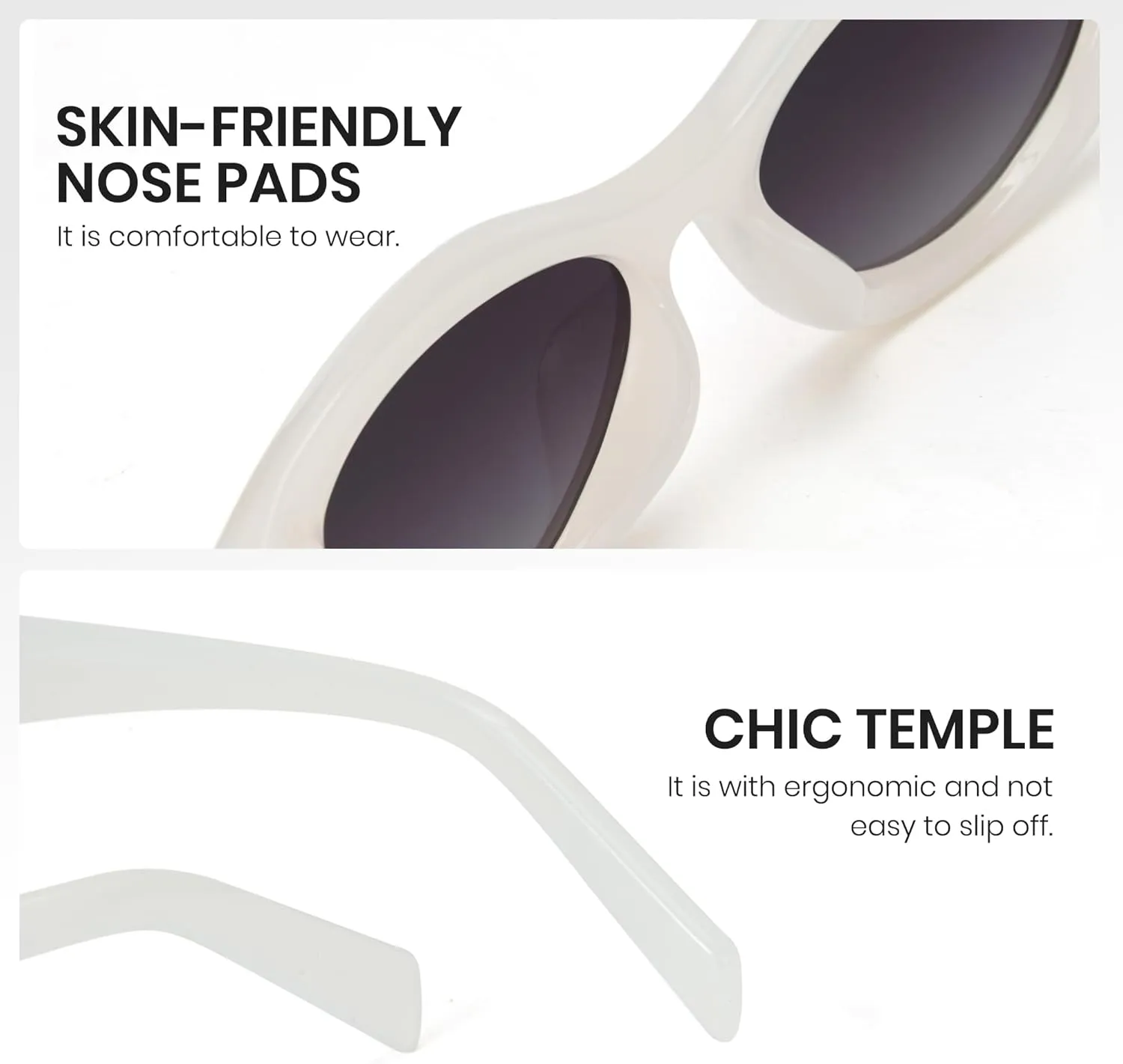 Cyxus Retro Cat Eye Sunglasses for Men and Women 90s Vintage Stye 99% UVA UVB 1185