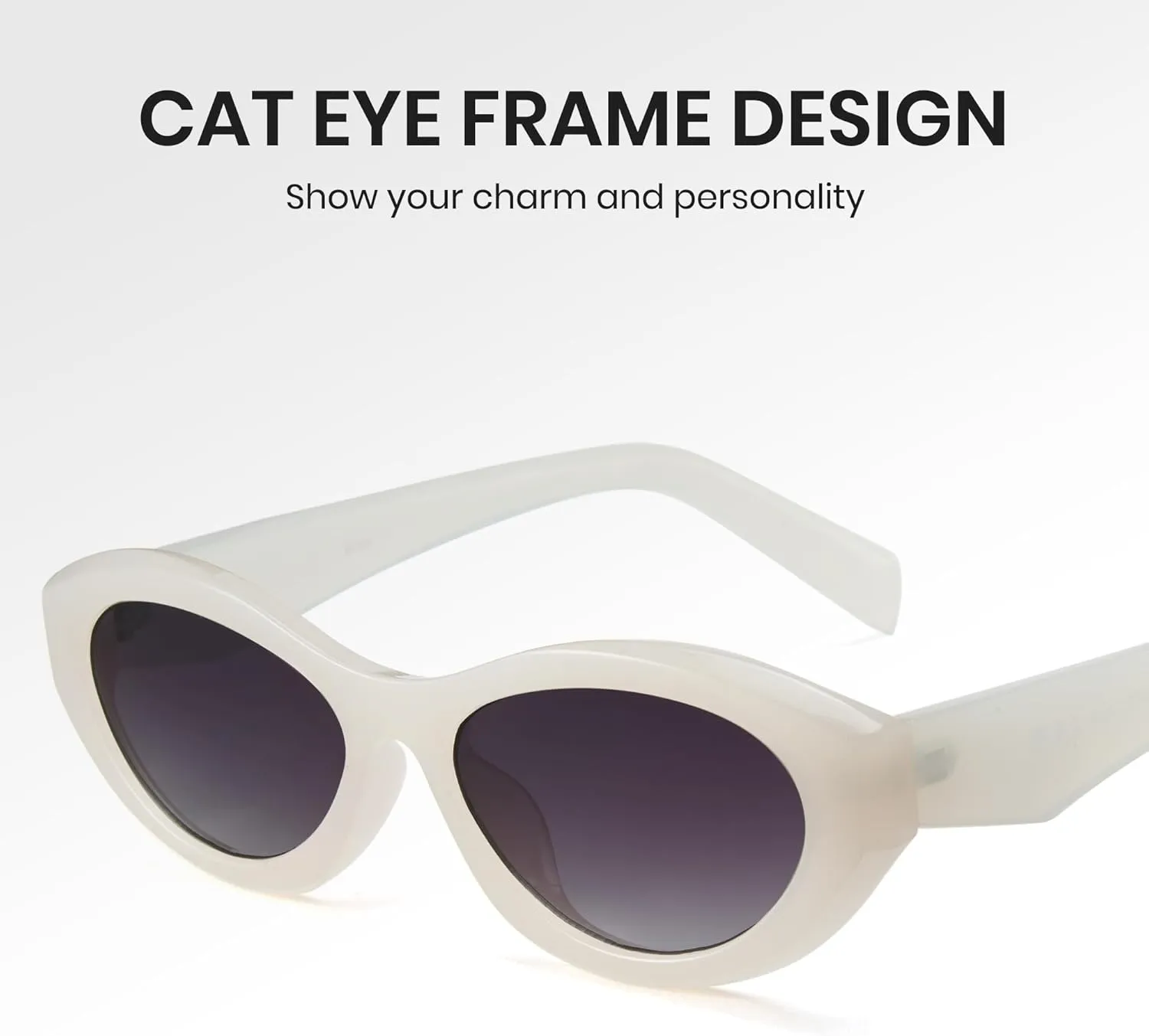 Cyxus Retro Cat Eye Sunglasses for Men and Women 90s Vintage Stye 99% UVA UVB 1185