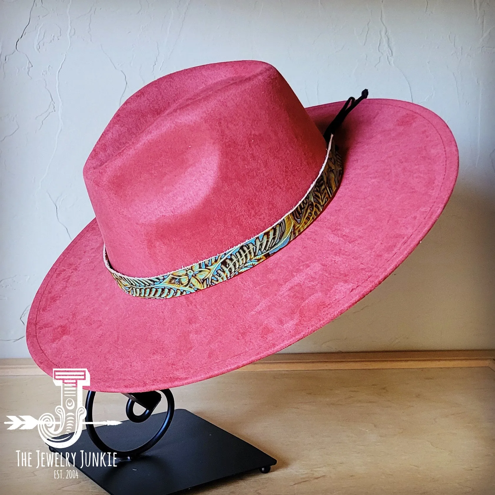 Dallas Turquoise Embossed Leather Hat Band Only 950h
