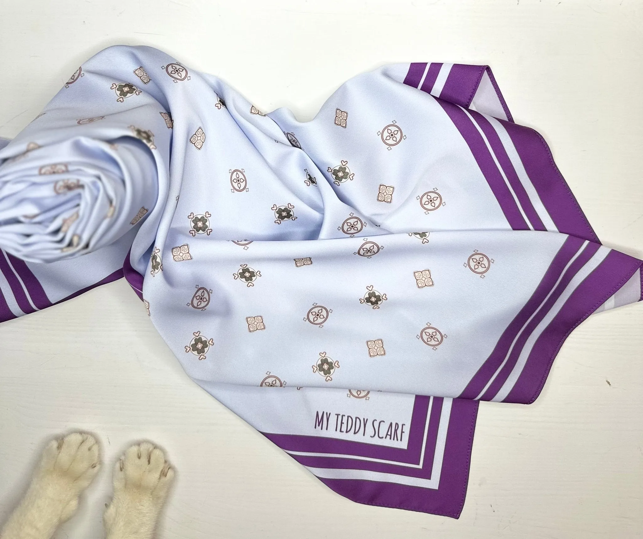 Diamond in Powder Blue Square