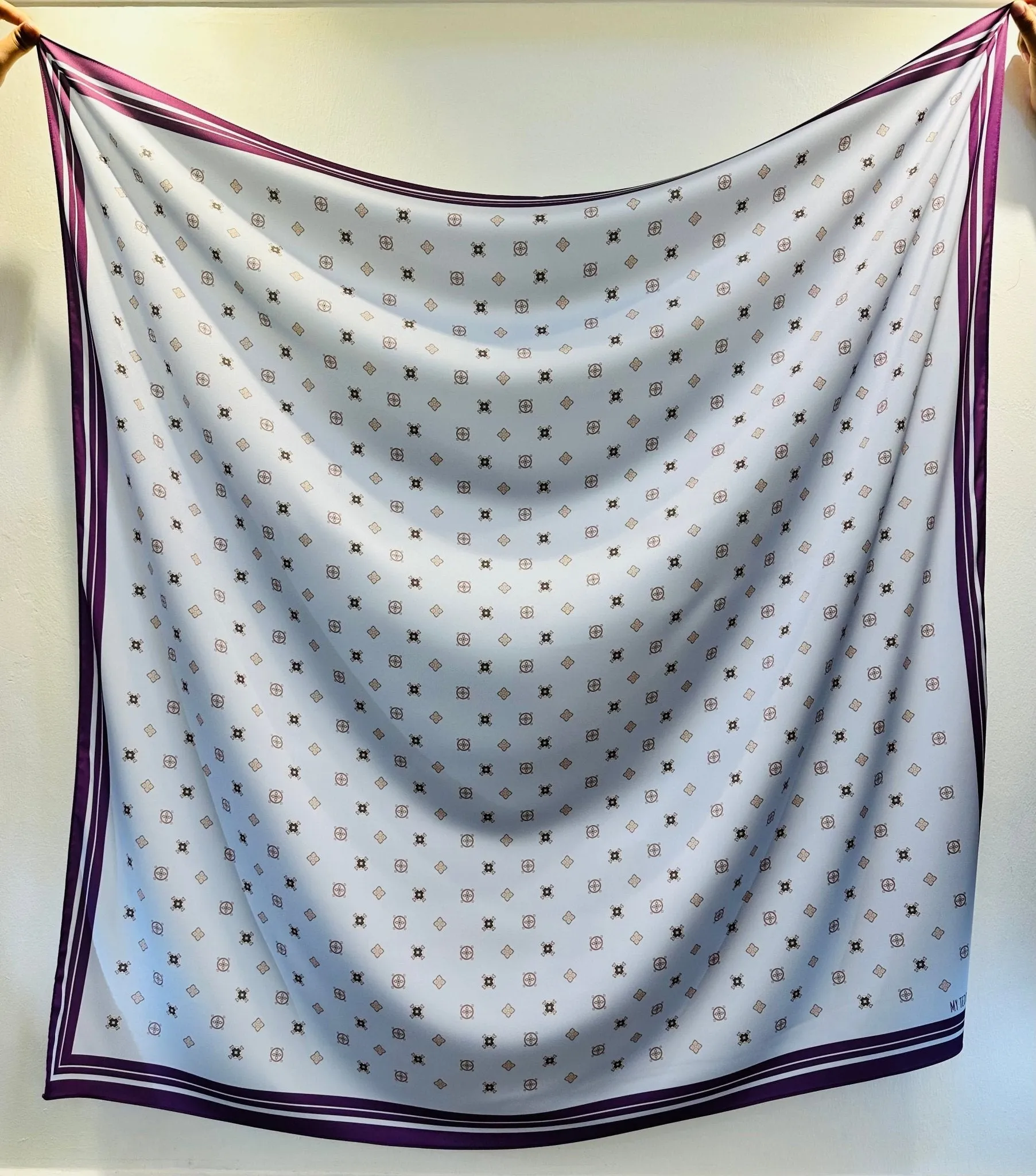 Diamond in Powder Blue Square