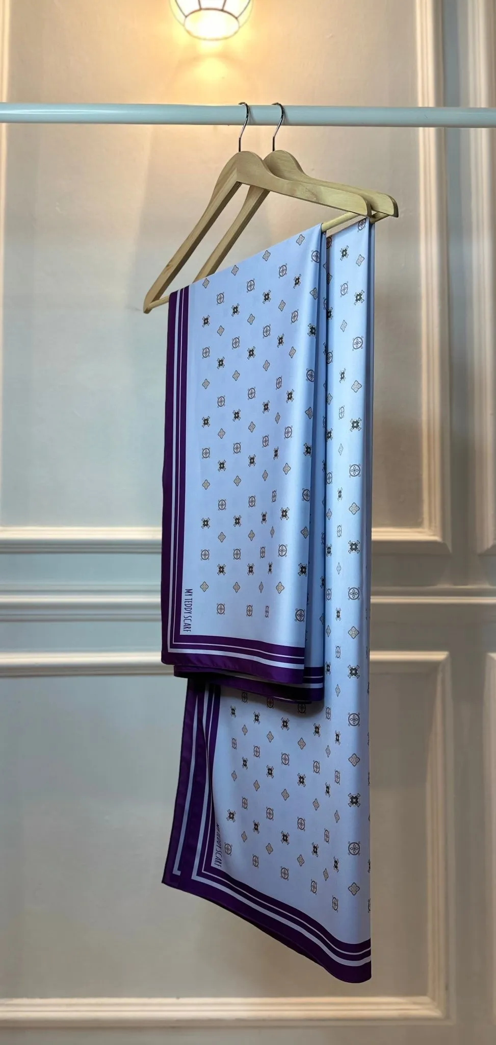 Diamond in Powder Blue Square