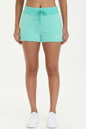 Embroidered Terry Short