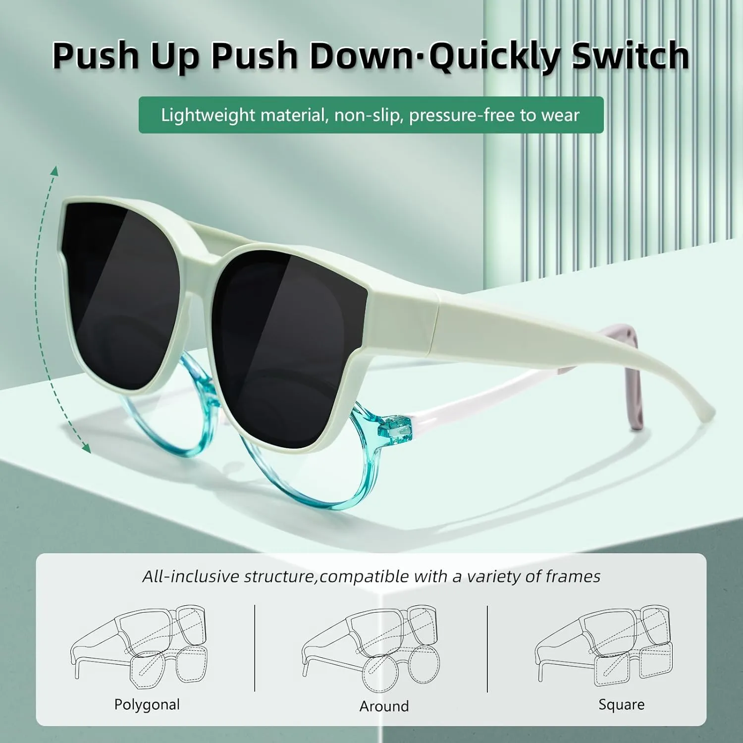 EYEBUDDY Fit Over Glasses Sunglasses for Kids Polarized Sunglasses:fitover sunglasses boys girls