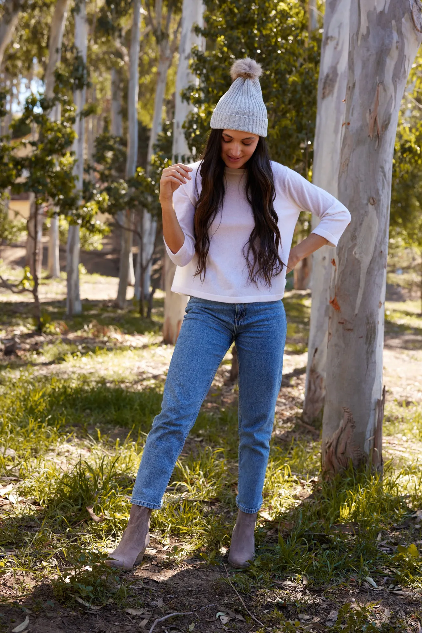 Fallon Hat - Light Grey