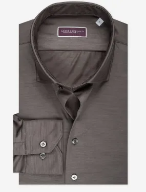 Fine Wool Shirt Brown