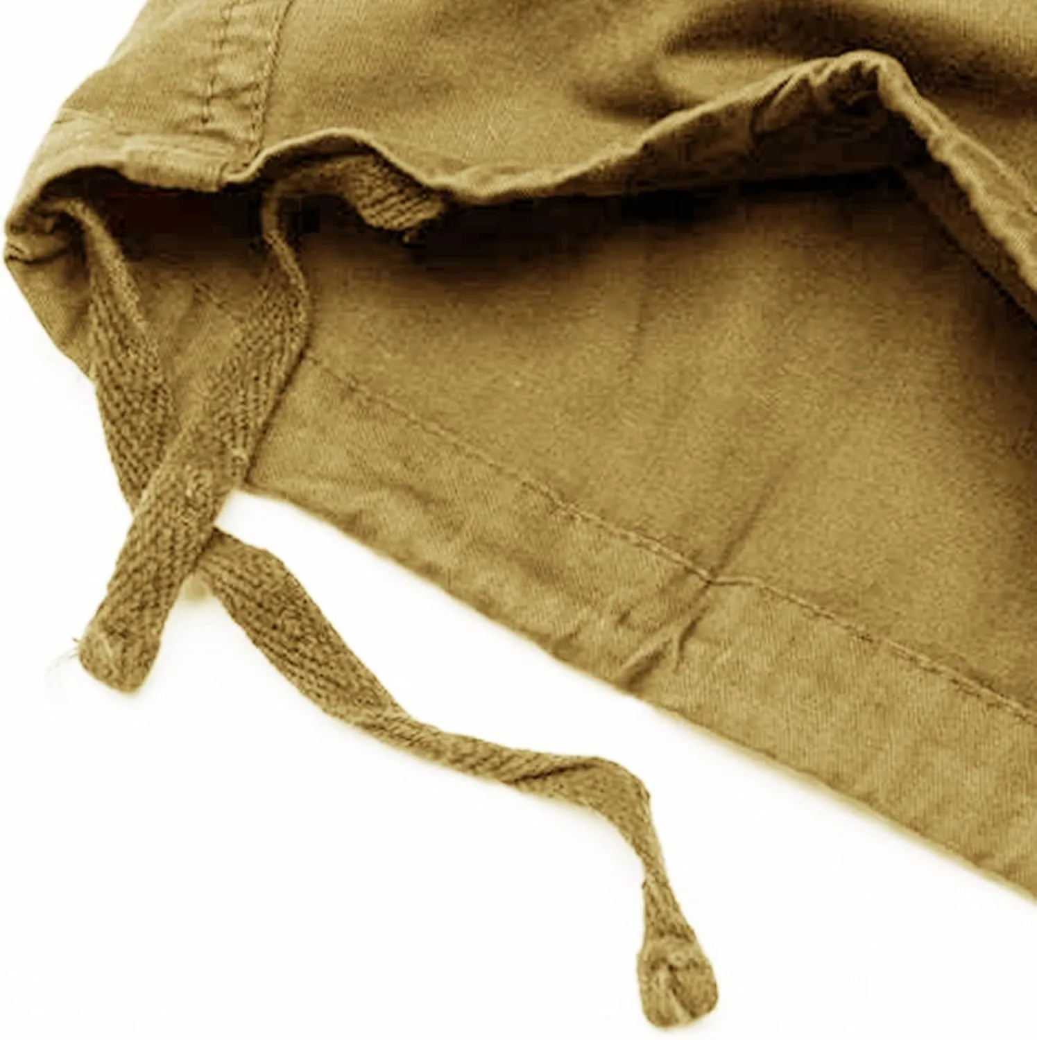 GIERIDUC Mens Cargo Shorts Elastic Drawstring Athletic Shorts Summer Casual Cotton Shorts Big & Tall Relaxed Fit Work Shorts