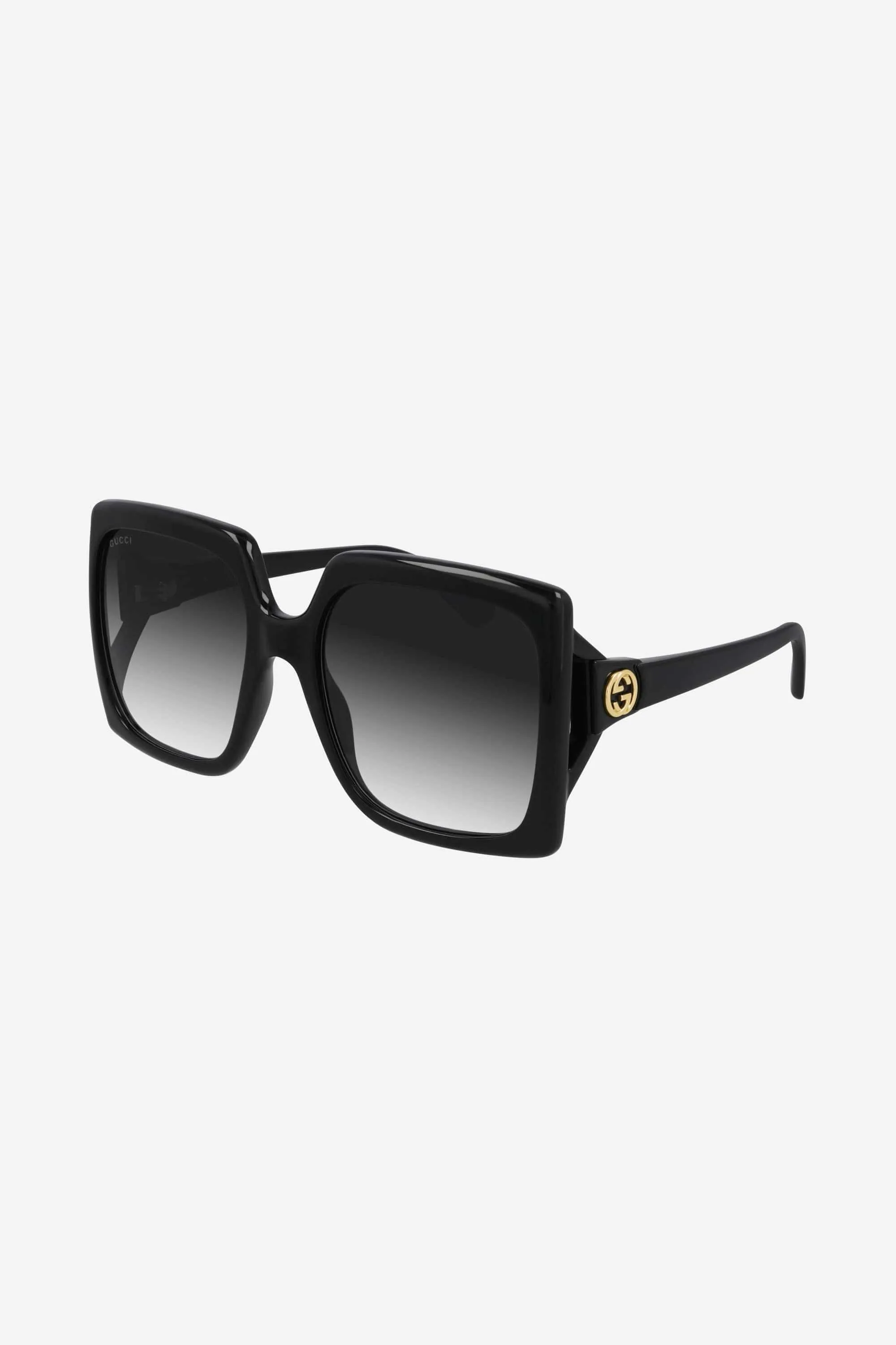 Gucci oversized black squared sunglasses