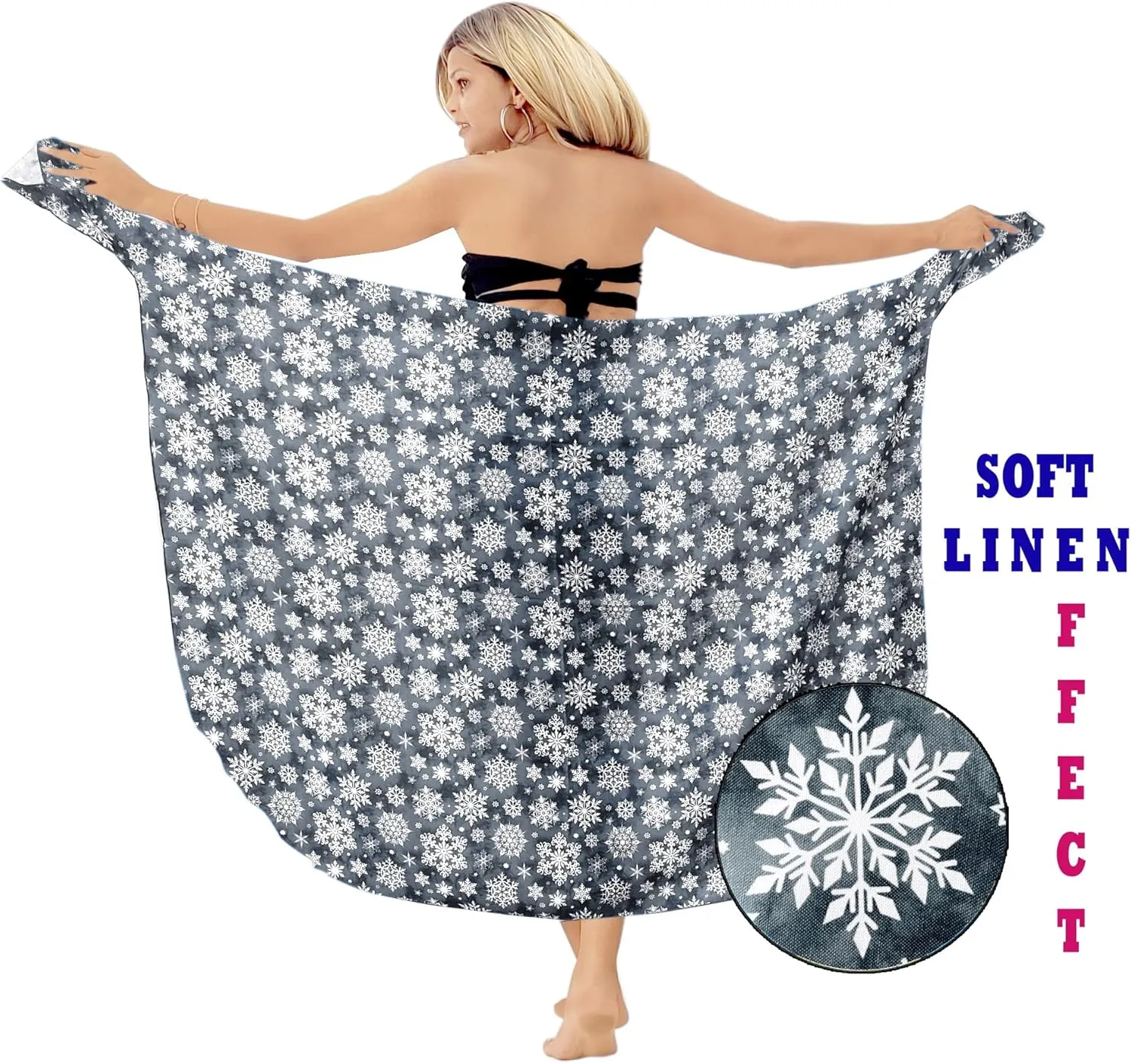 HAPPY BAY WoMen's Christmas Short Beachwear Coverups Bathing Suit Swim Cover Up Swimwear Wraps Sarong Beach Pareo