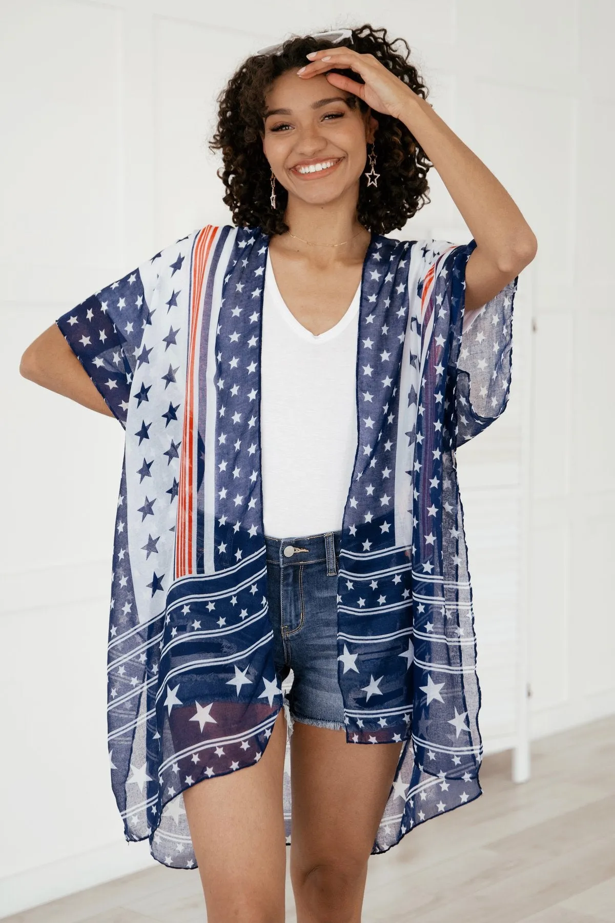 In My Glory Stars & Stripes Kimono