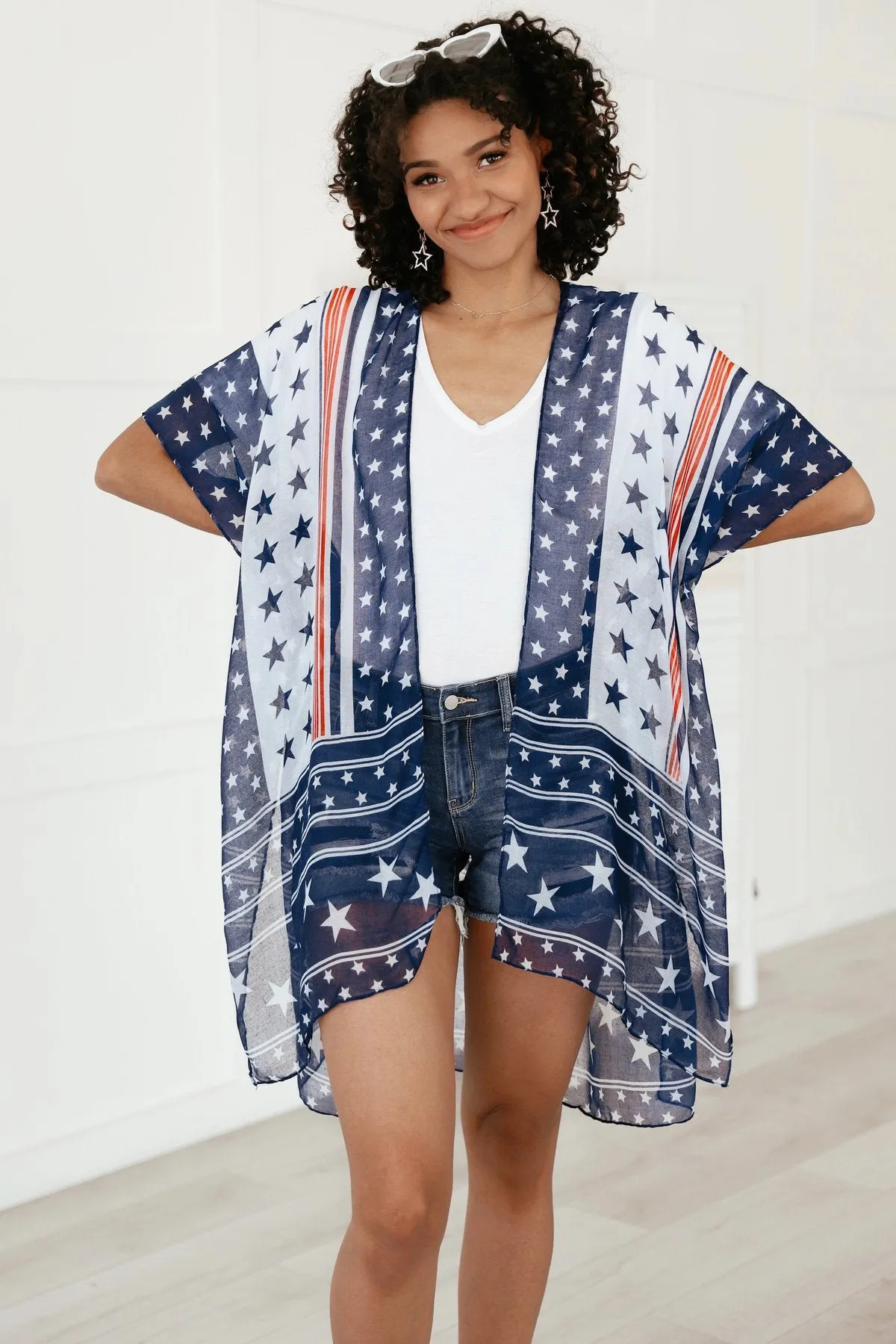 In My Glory Stars & Stripes Kimono