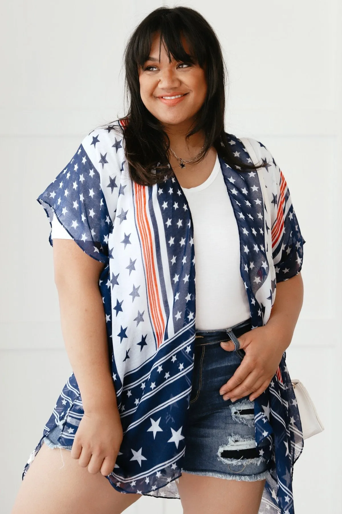 In My Glory Stars & Stripes Kimono