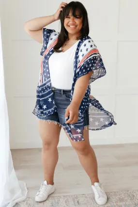In My Glory Stars & Stripes Kimono