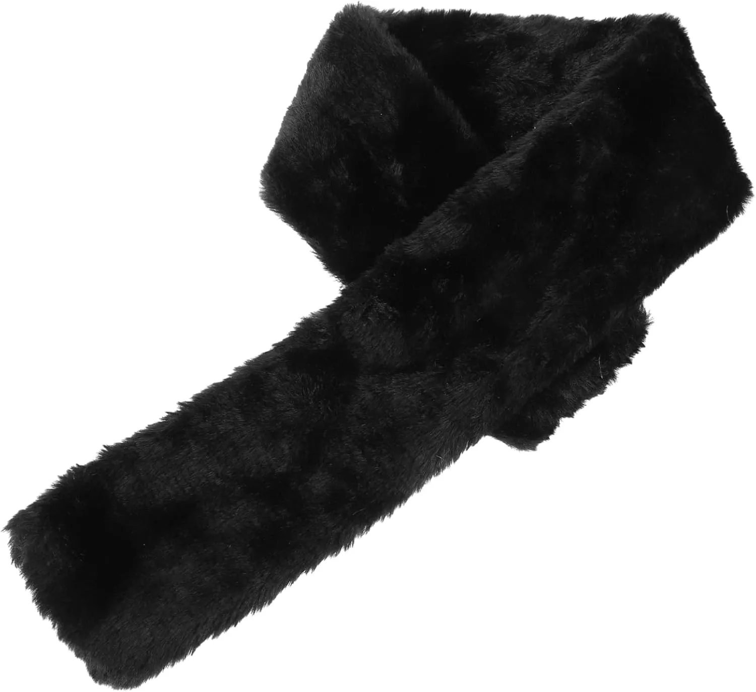 Kisangel Winter Plush Faux Fur Scarf for Women Cozy Warm Neck Wrap Versatile Solid Color Design for Costume Props and Everyday Style