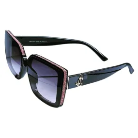 Luxury Golden Oversized Square Sunglasses For Women