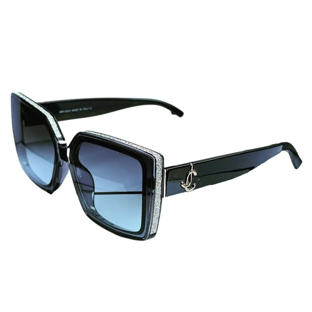 Luxury Golden Oversized Square Sunglasses For Women