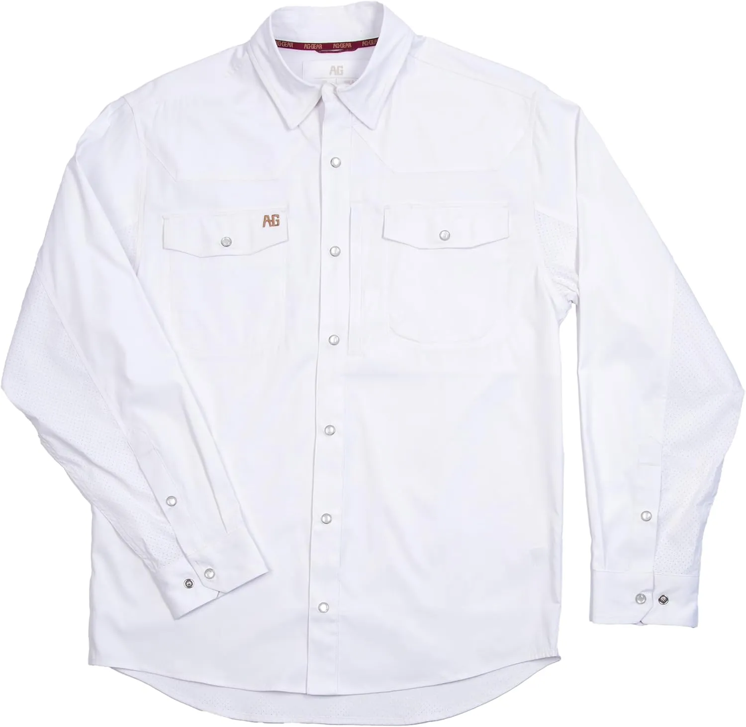 Men's Long Sleeve Stockyard Button Down Shirt, Breathable Performance Work Shirt for Farmers and Ranchers with UPF30