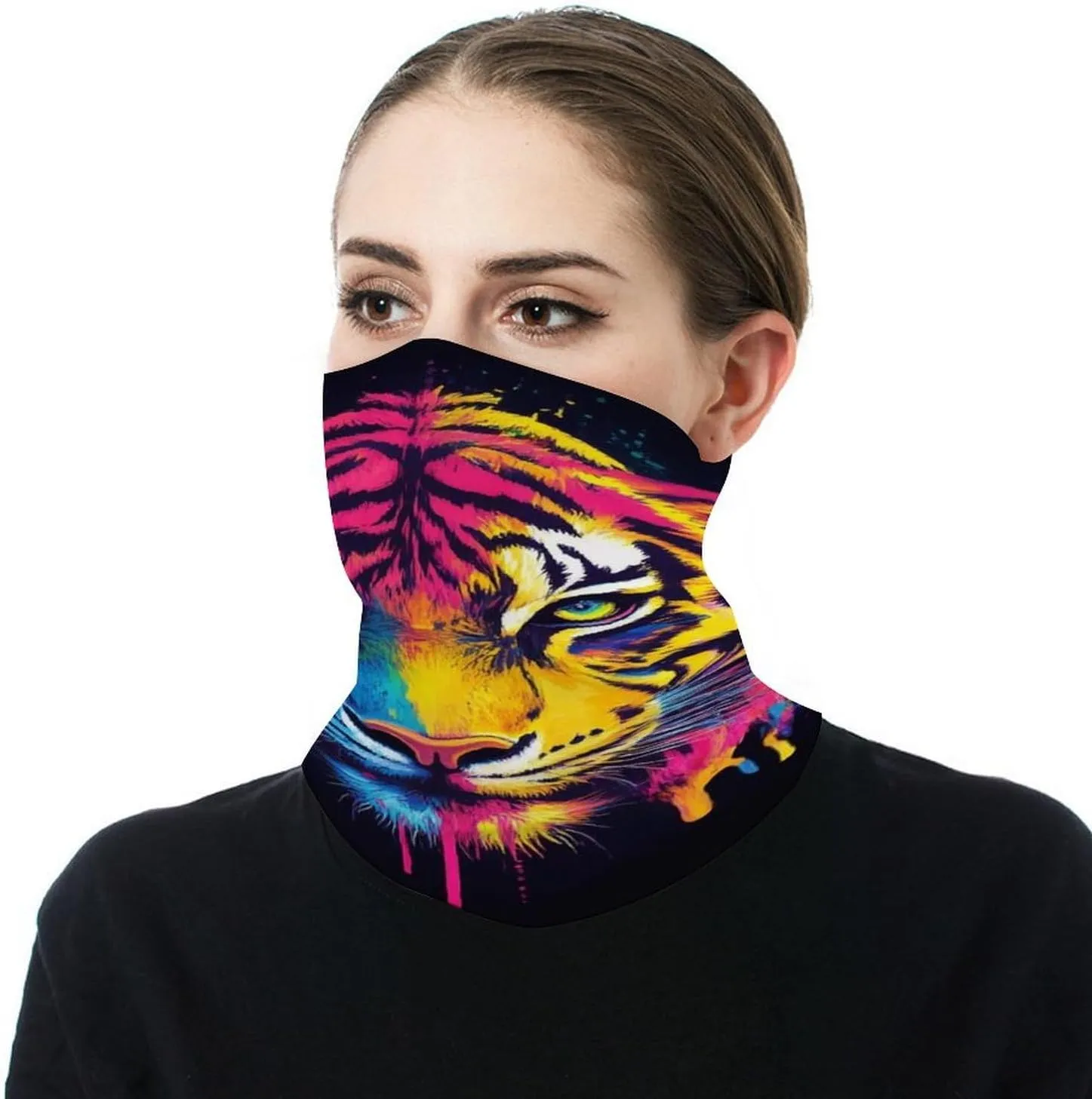 Men's Neck Gaiter Balaclava, Breathable Cooling Face Cover Head Wrap Bandana Face Mask Scarf for Outdoor Sport
