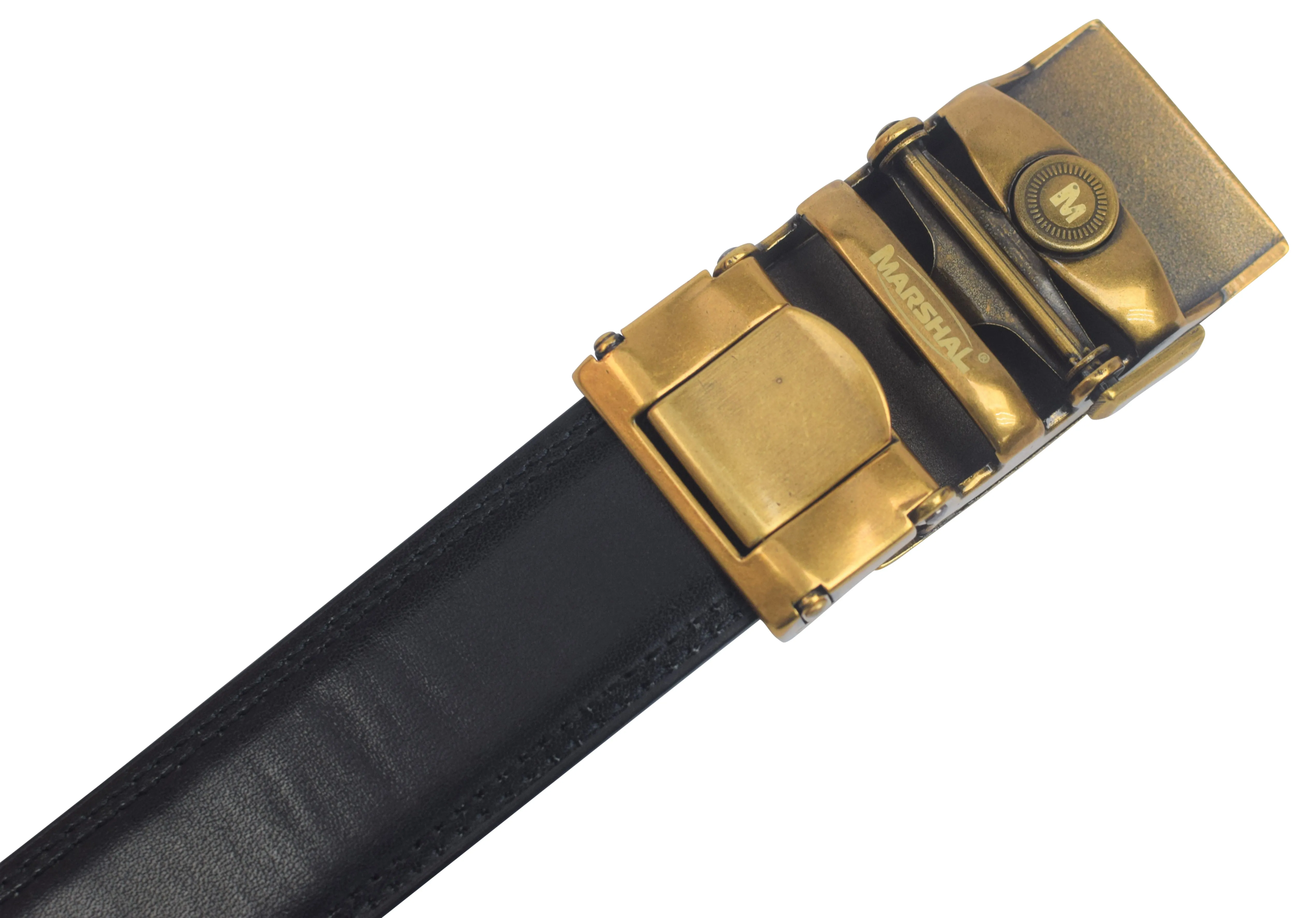 Mens Ratchet Belt Genuine Leather Belts For Men Adjustable Automatic Buckle
