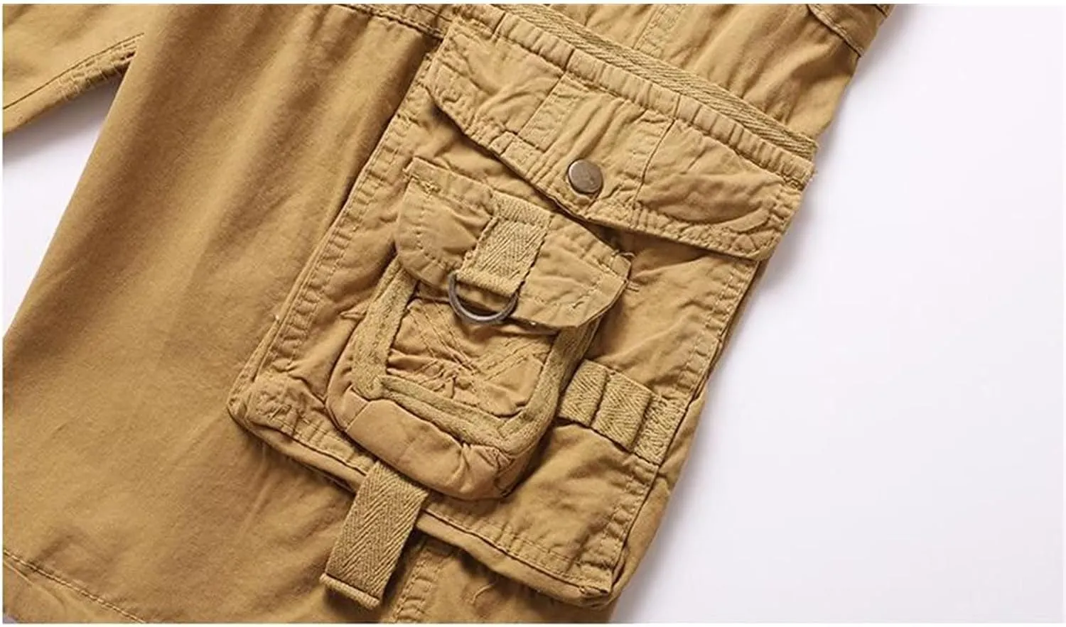 Mens Shorts Cargo Relaxed Fit Cargo Shorts Cool Classic Fit Expandable Waistband Hiking Shorts Regular and Big & Tall