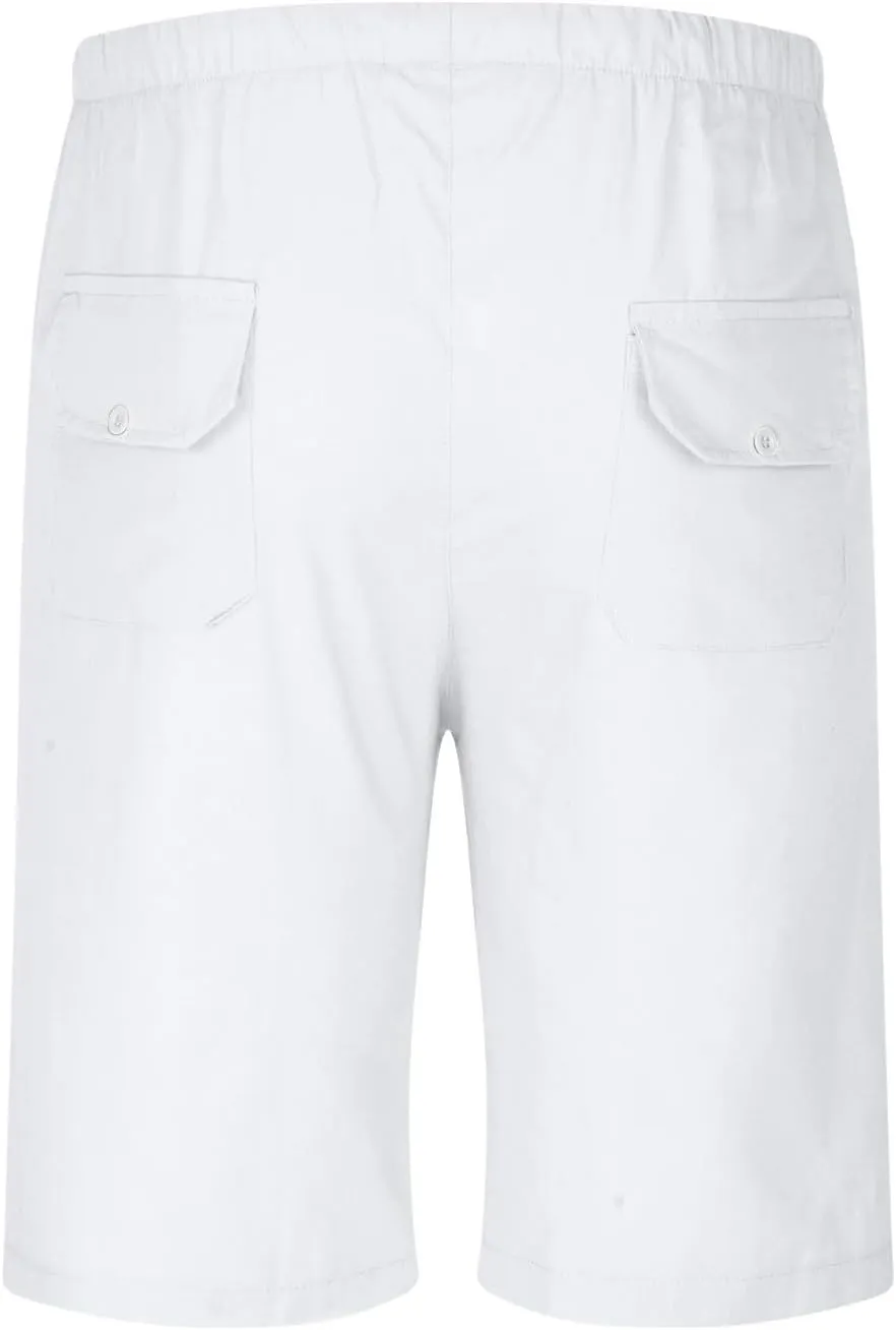 Men's Shorts Casual Beach Shorts Hawaiian Shorts for Mens Summer Linen Shorts Relaxed Fit Workout Sweatpants Elastic Waist
