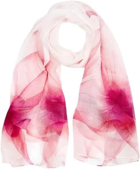 MUSUMI Square Large Neck Scarf Woman's Silk Scarf Digital Printed Neck Scarf Spring Breathable Chiffon Shawl Soft Lightweight