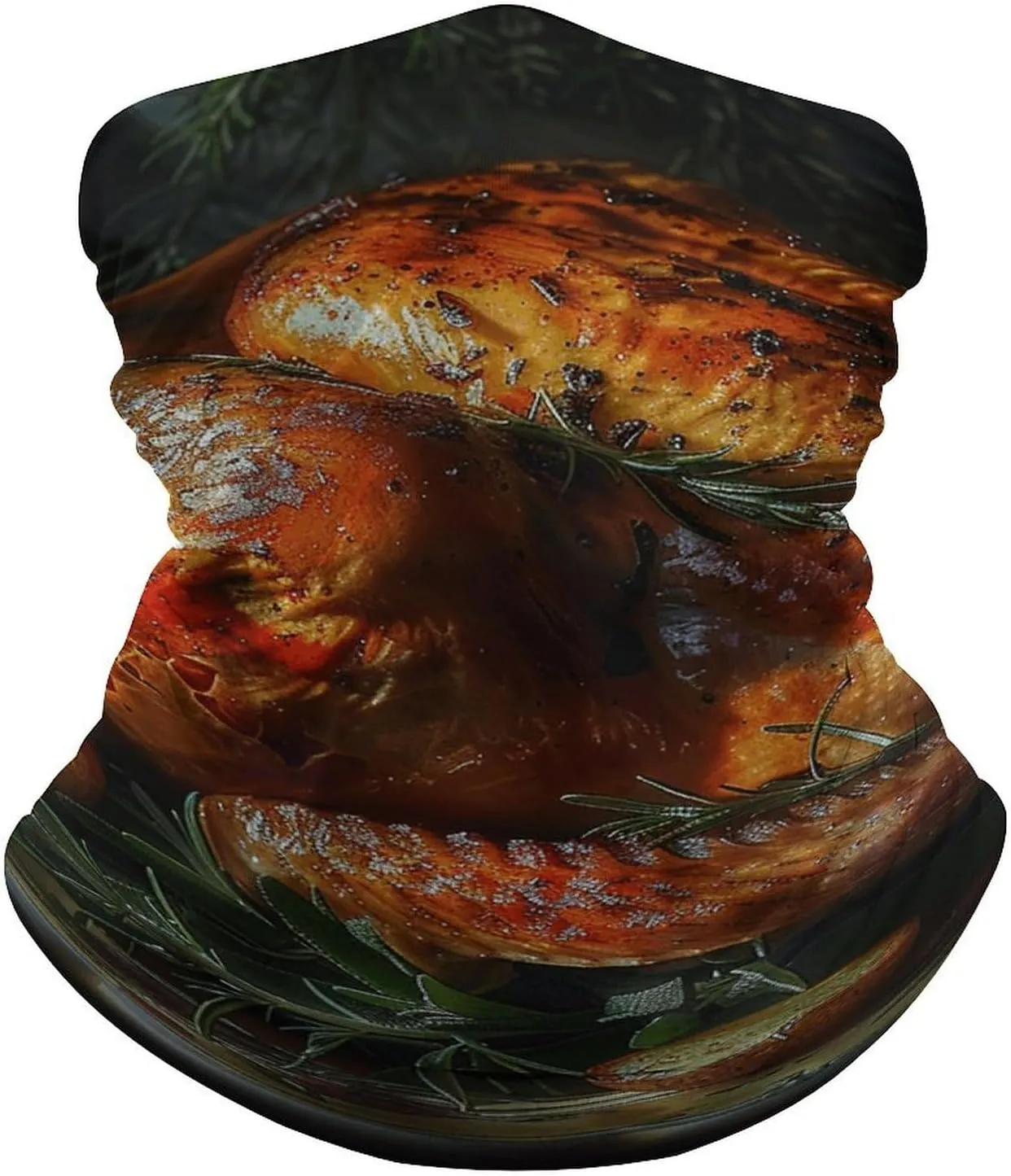 Neck Gaiter Delicious Roast Turkey Balaclava for Men Women Sun Protection Face Mask Cooling Breathable Face Cover Scarf Headwear Headband Head Wrap for Skiing Hiking