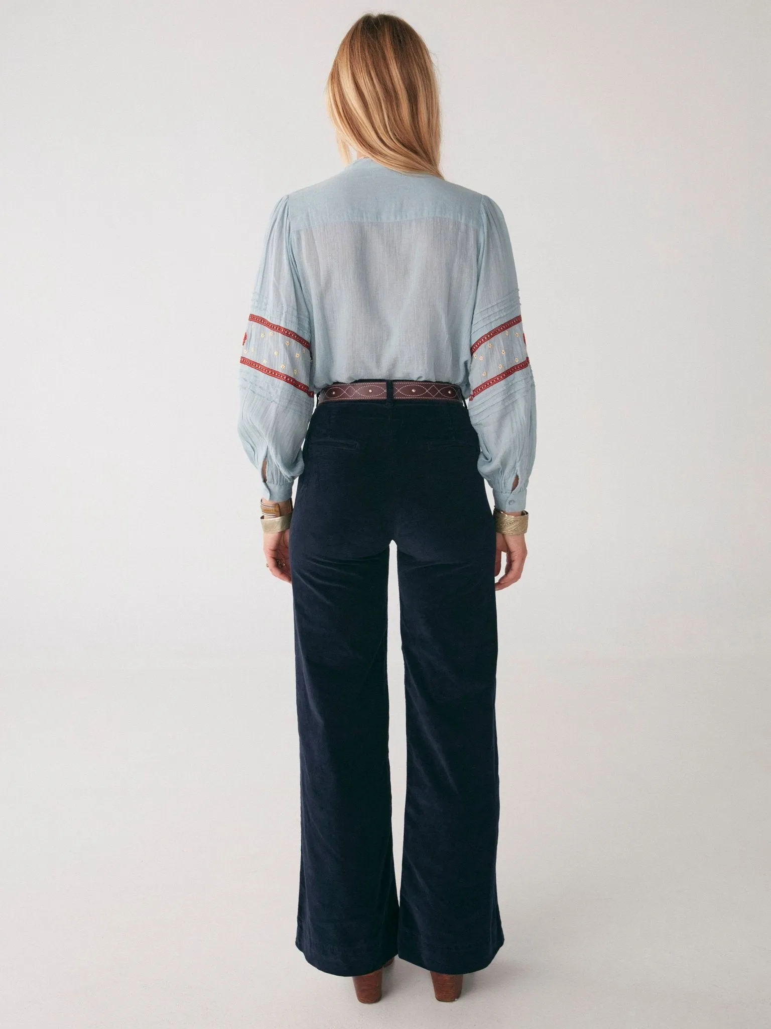 Ninette Blouse - Navajo Bleu