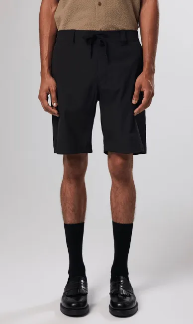 NN07 Terry Relaxed Shorts in Black
