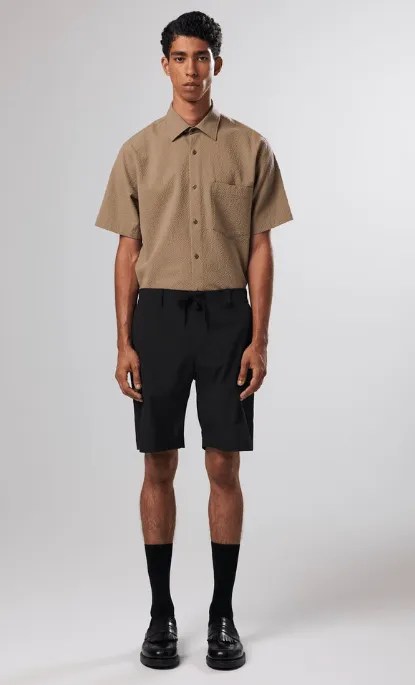 NN07 Terry Relaxed Shorts in Black