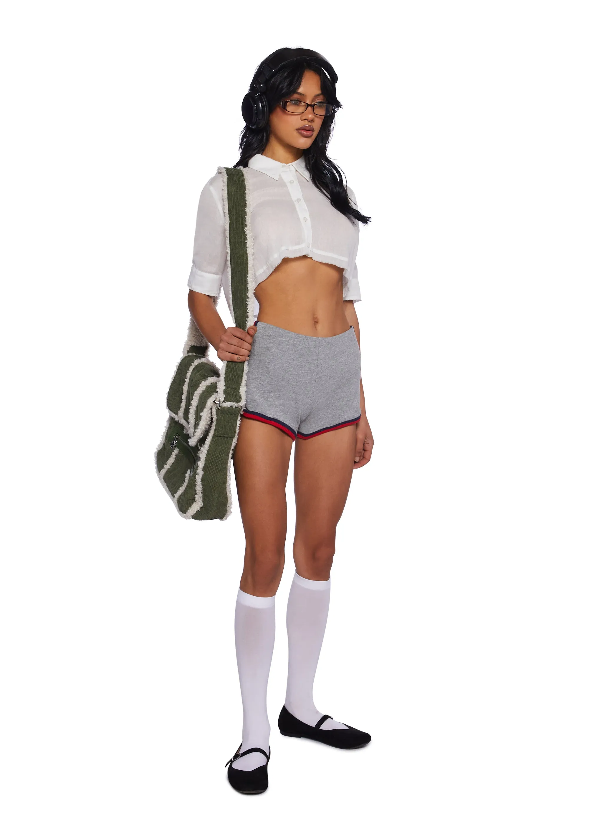 On The Move Dolphin Shorts - Gray